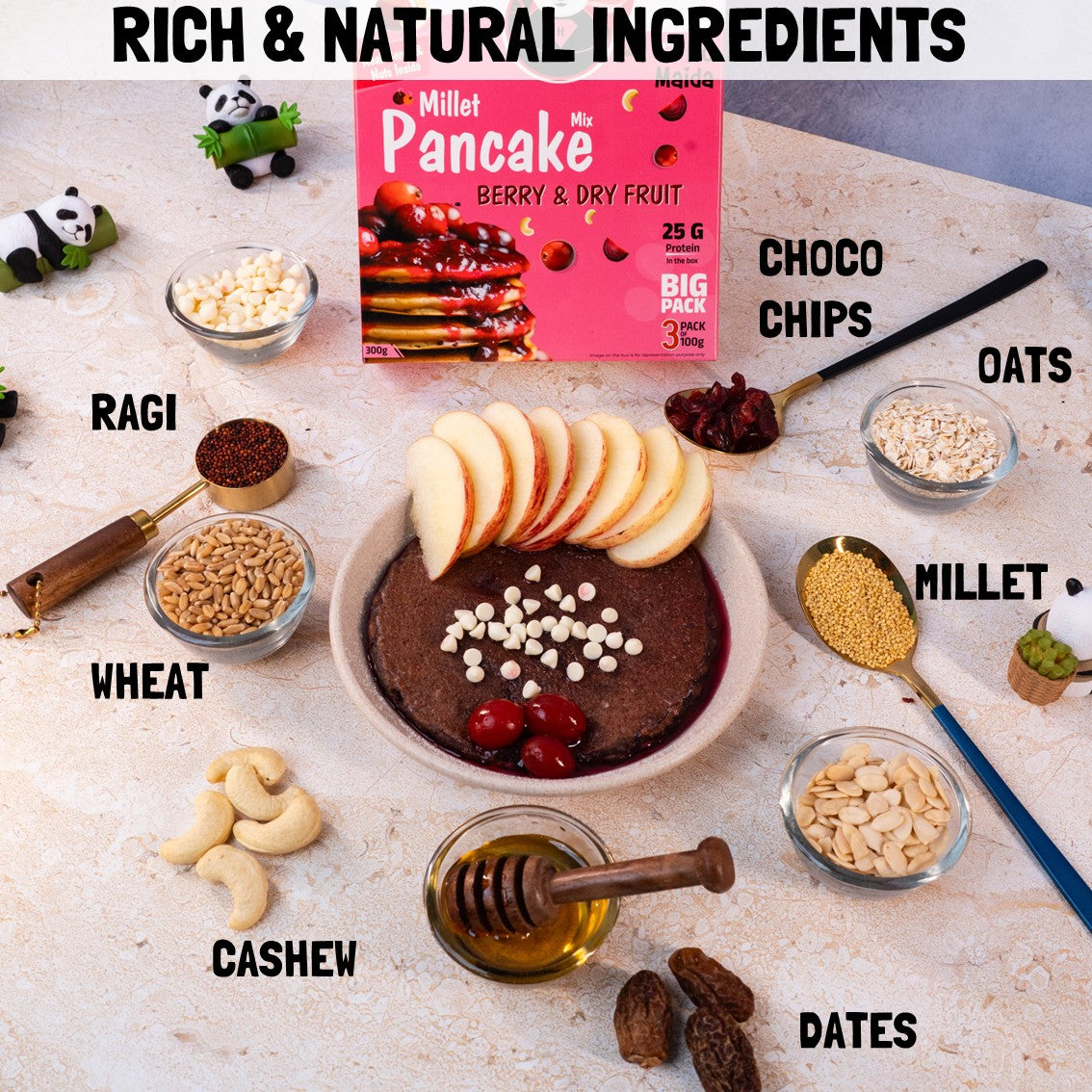 Beetroot & Berry Pancake Mix | 300g