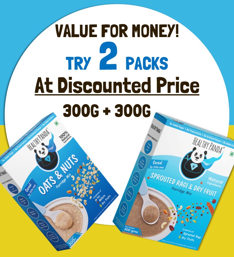 Sprouted Ragi & Dryfruit Cereal + Oats & Nuts Cereal