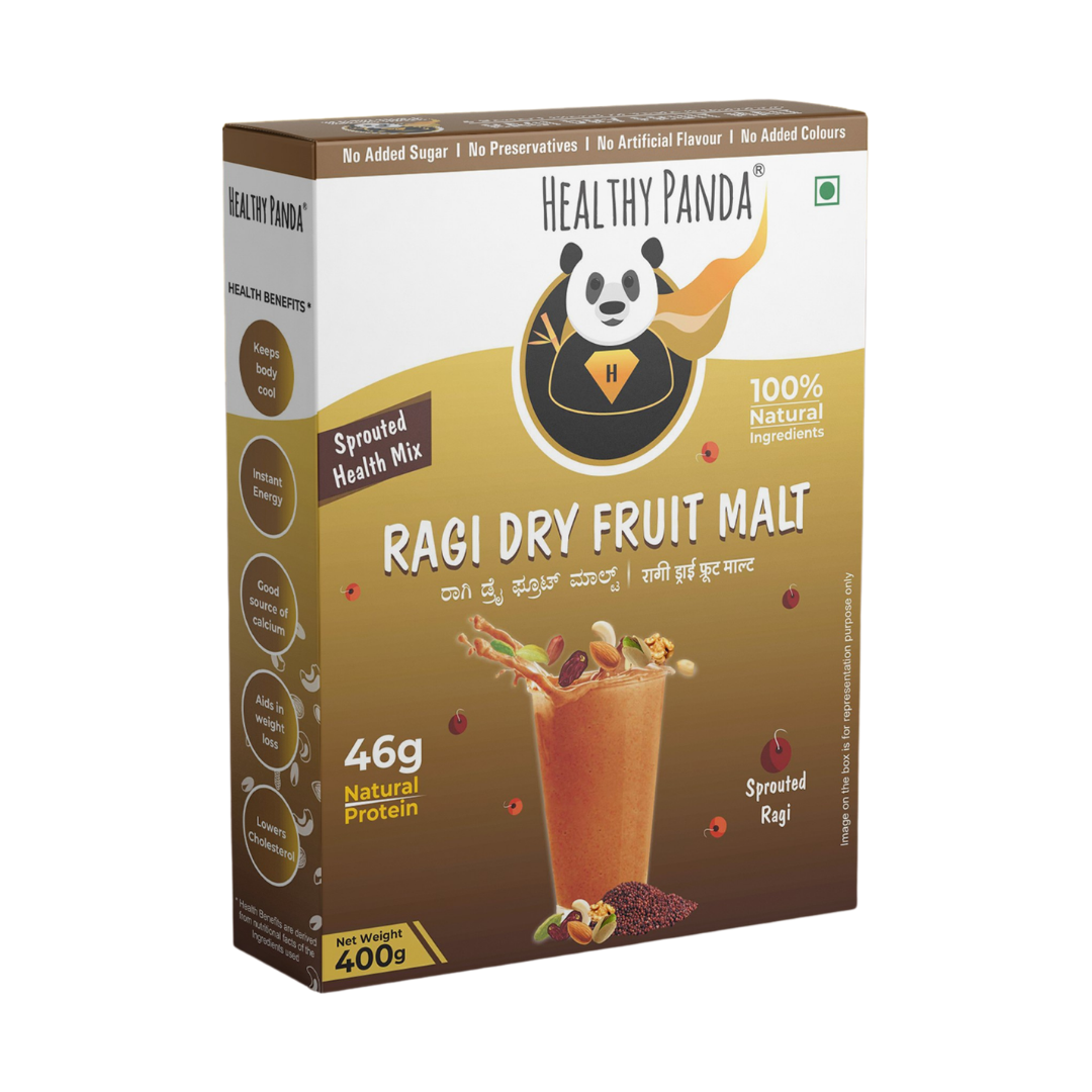 Organic Sprouted Ragi Dry Fruit Malt Health Mix